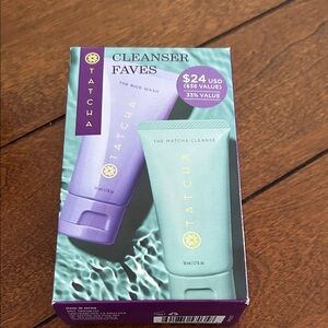 Tatcha Cleanser Duo set of 2 NIB